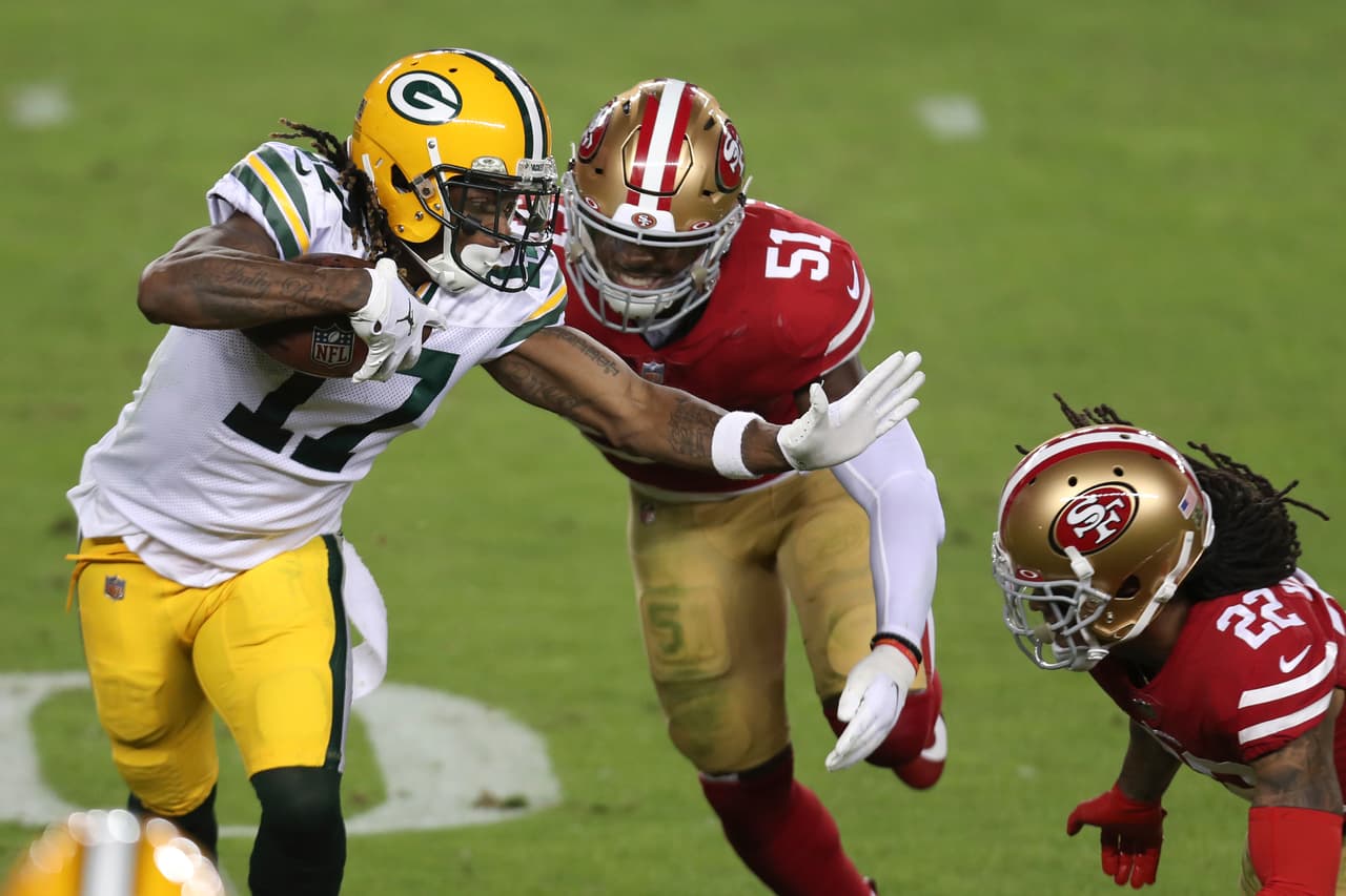 Aaron Rodgers tiene una gran noche y con cuatro pases de anotación sin intercepción, los Green Bay Packers vencen 34-17 a los San Francisco 49'ers.