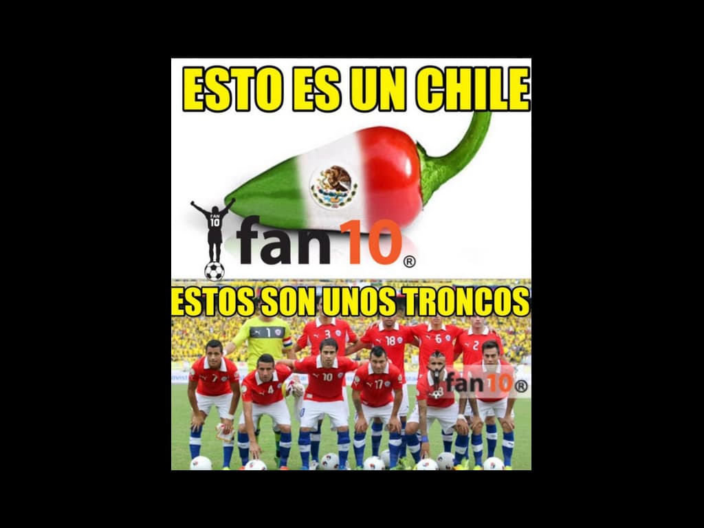 La eliminación de México, el error Jamaica-África de Cavani, el choque de Arturo Vidal y la selfie con Messi fueron los temas de burla de lo que va en Chile 2015.