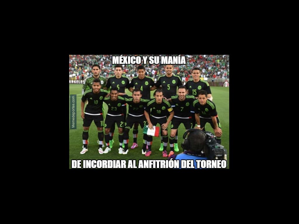 La eliminación de México, el error Jamaica-África de Cavani, el choque de Arturo Vidal y la selfie con Messi fueron los temas de burla de lo que va en Chile 2015.