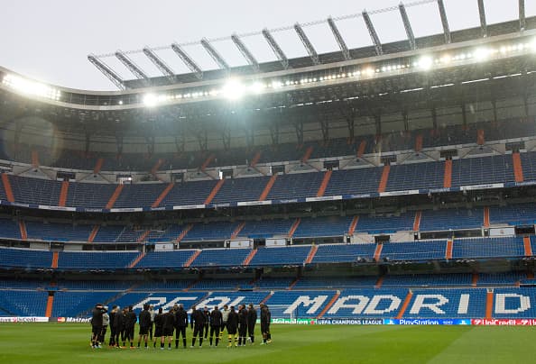 Estadio Santiago Bernabéu.