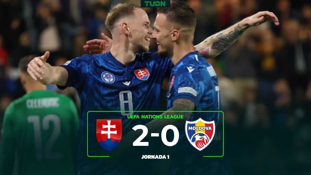 Resumen | Eslovaquia se lleva la victoria sobe Moldavia en la Nations League
