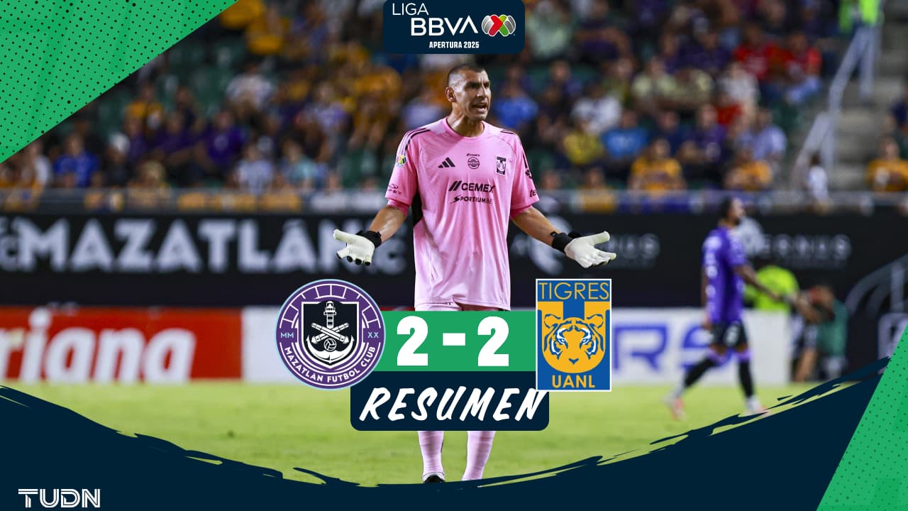 Tigres rescata con las garras un empate ante un valiente Mazatlán FC
