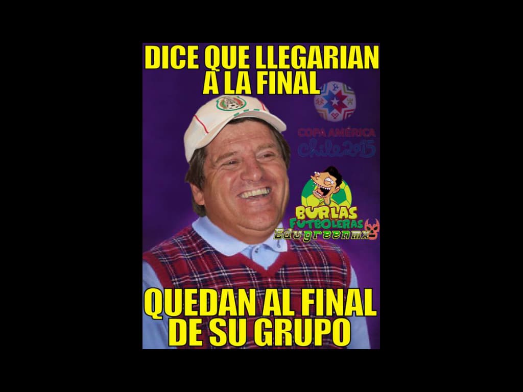 La eliminación de México, el error Jamaica-África de Cavani, el choque de Arturo Vidal y la selfie con Messi fueron los temas de burla de lo que va en Chile 2015.