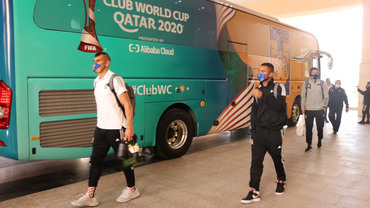 Tigres aterriza en Qatar y lo reciben con pruebas de COVID-19