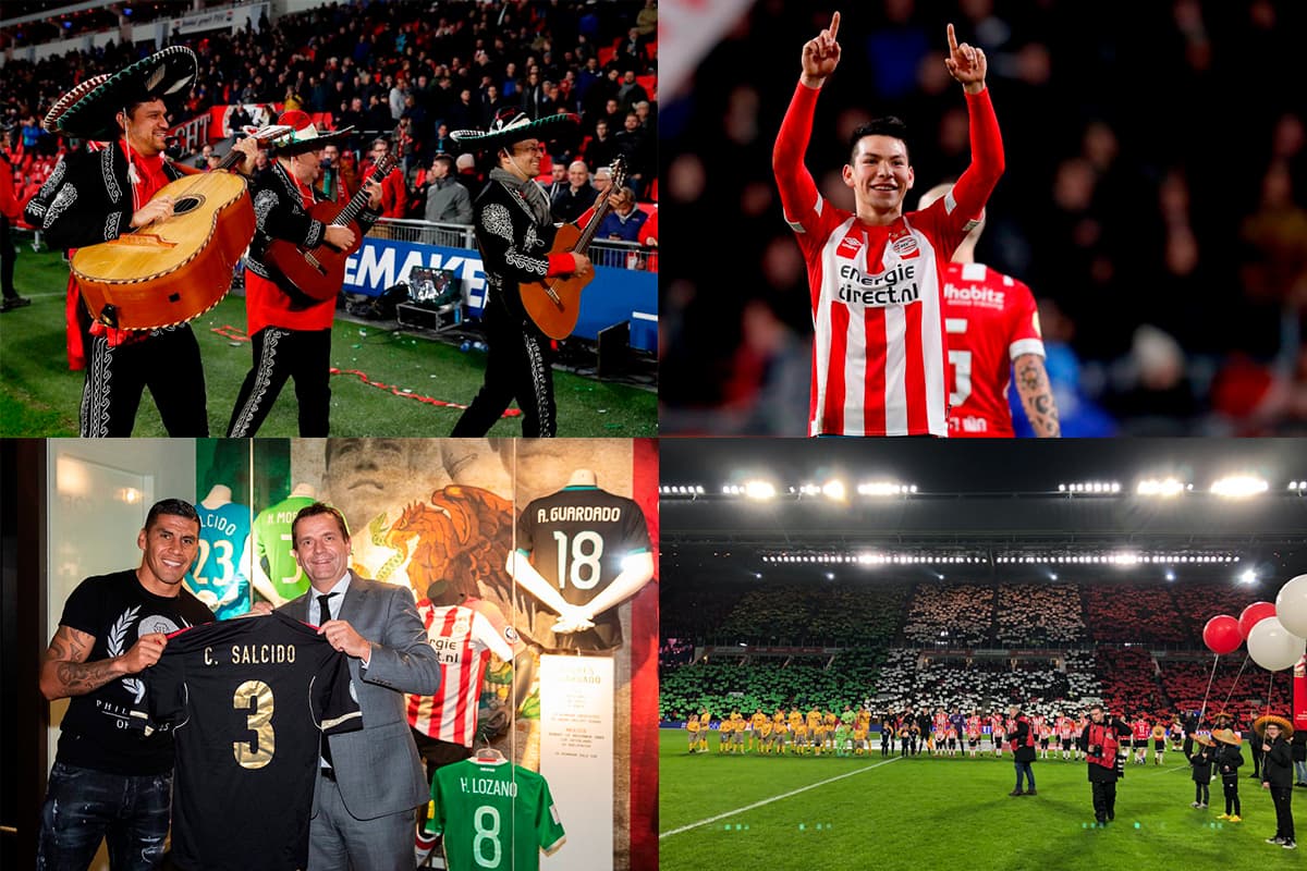 El viernes 7 de diciembre será recordado como el día de México en la historia del PSV Eindhoven con una serie de homenajes en la victoria 6-0 sobre Excelsior por la jornada 15 de la Eredivisie.