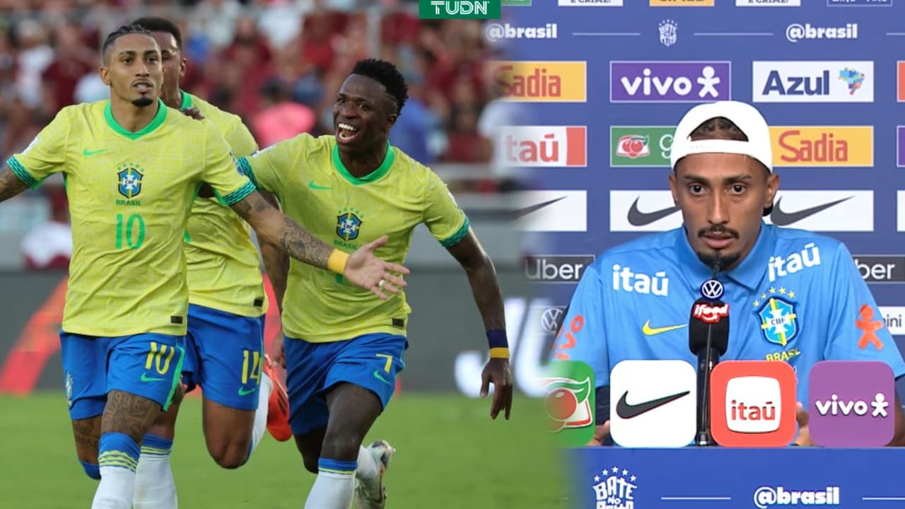 Raphinha elogia a Vinicius Jr. “Ayudará a darle la sexta Copa del Mundo a Brasil”.