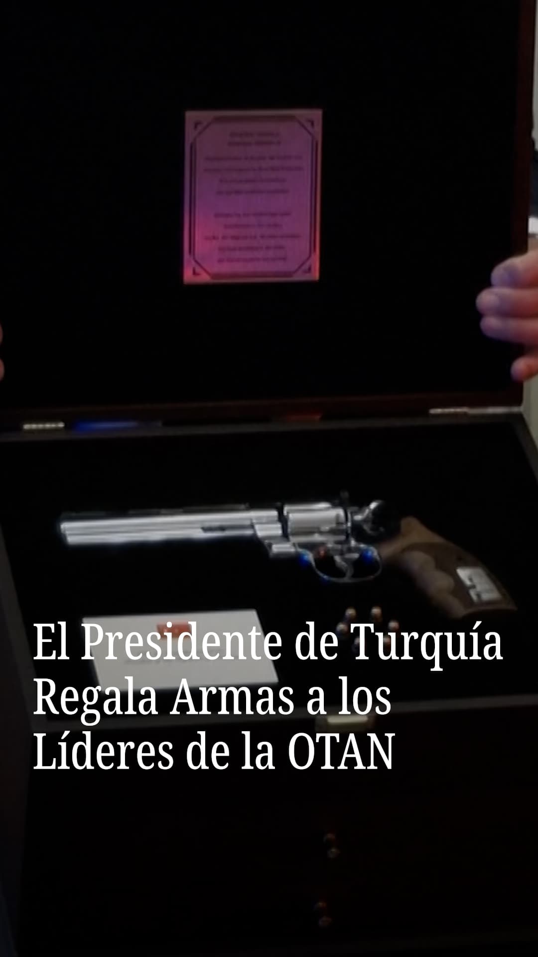 Erdogan regala armas a los líderes de la OTAN