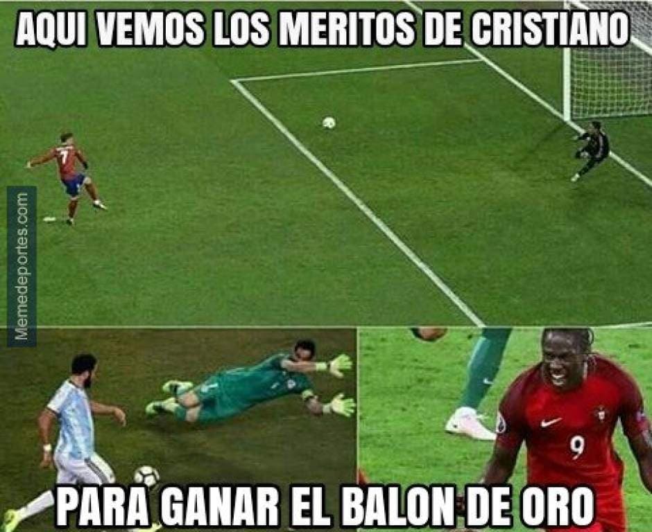 Memes ronaldo balon de oro
