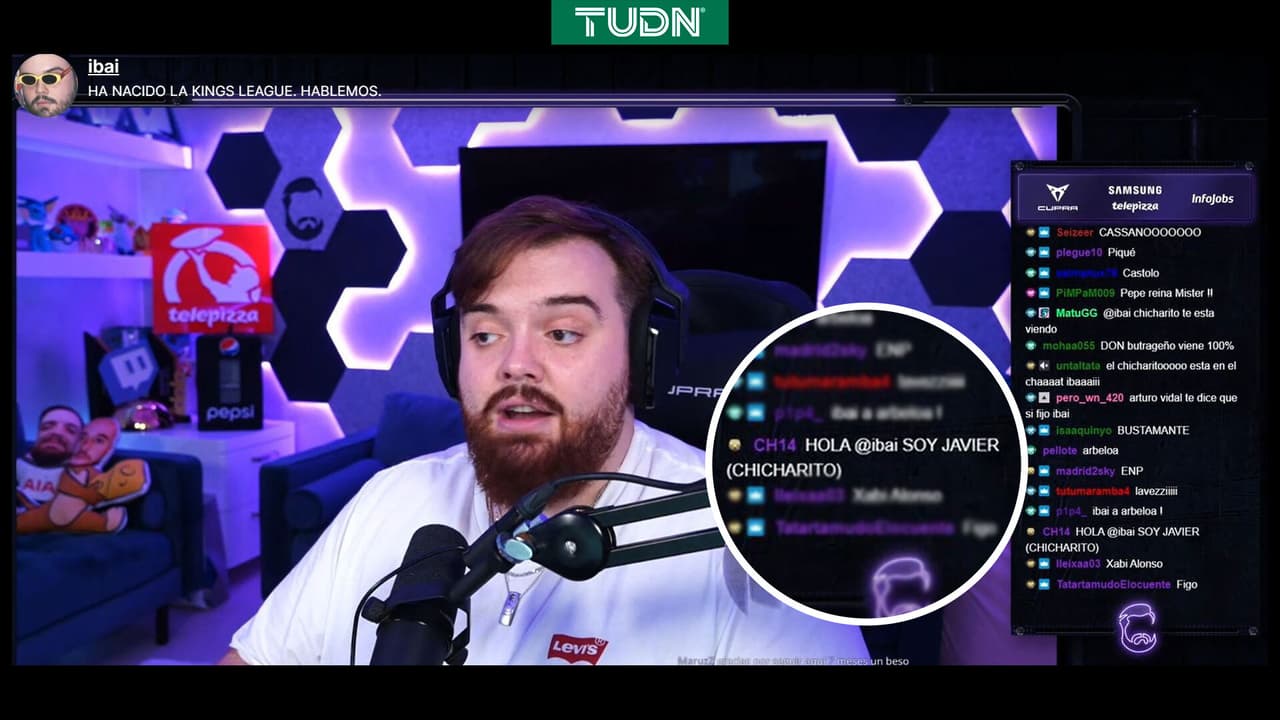 El comentario de Chicharito a Ibai en su canal de Twitch.