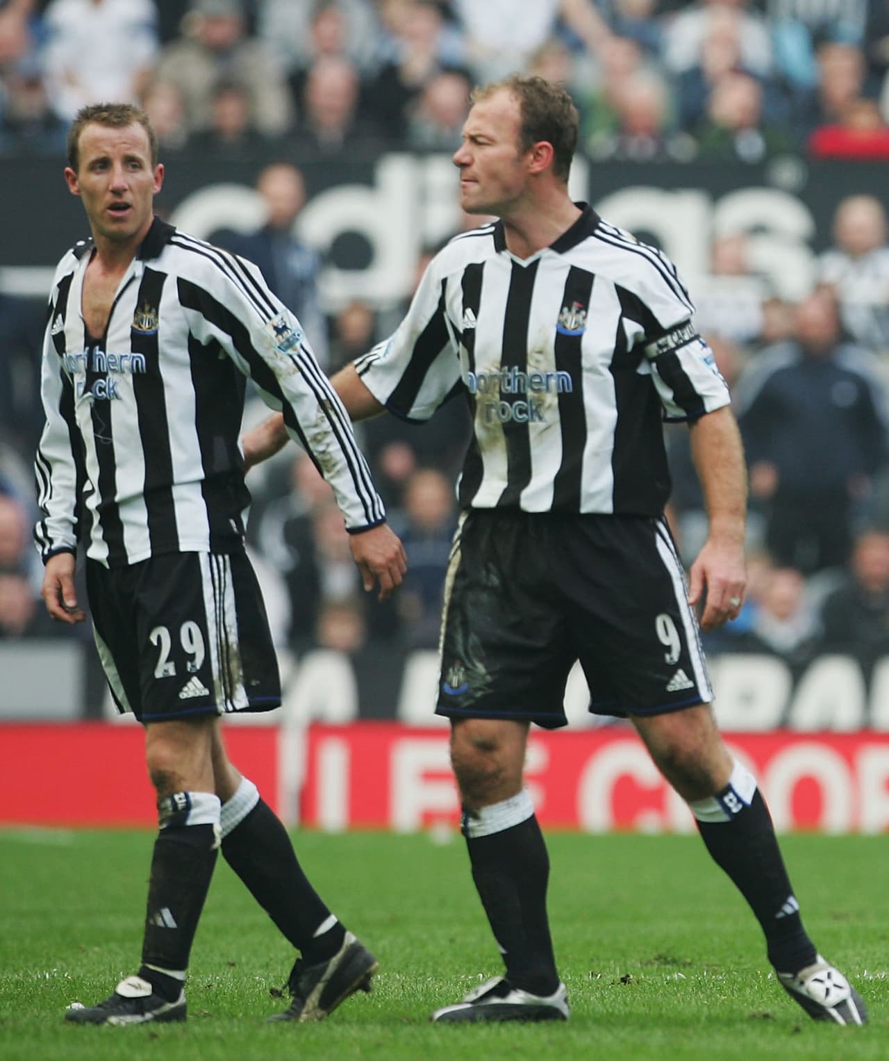 El capitán de las hurracas, Alan Shearer, regañó duramente a los dos por la indisciplina. El árbitro los expulsó.