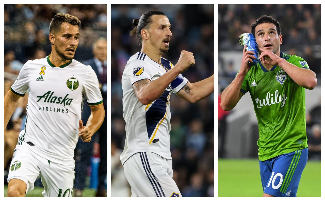 Sebastián Blanco, Zlatan Ibrahimovic y Nicolás Lodeiro.
