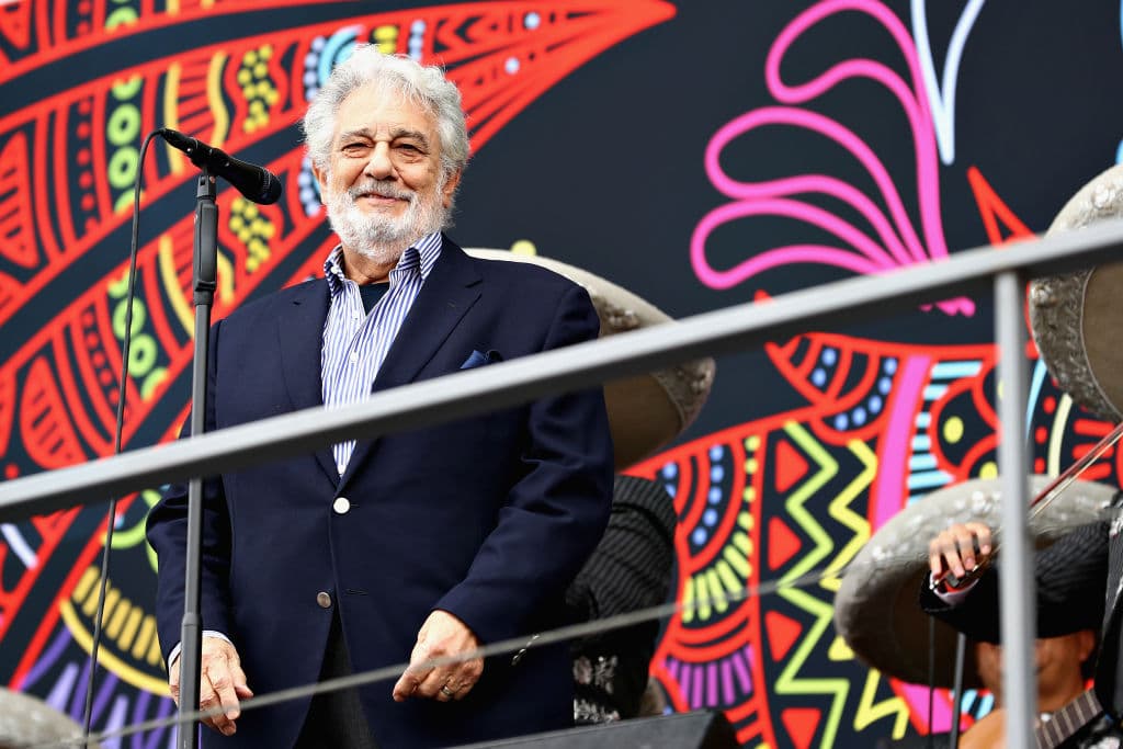 El tenor Plácido Domingo, protagonista en la antesala del Gran Premio de México.