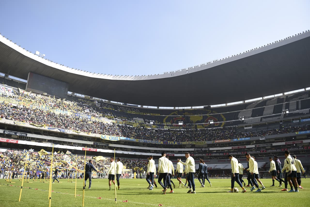 Las Águilas entrenan a puerta abierta previo a la final de la Liga MX del Apertura 2019 donde se enfrentarán contra los Rayados de Monterrey que acaban de regresar del Mundial de Clubes de la FIFA.