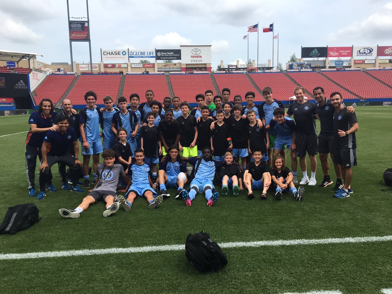 Equipo Sub-16 de New York City FC en la Generation Adidas Cup.