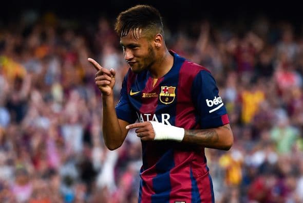 El brasileño se apuntó un 'hat-trick' en el Camp Nou.