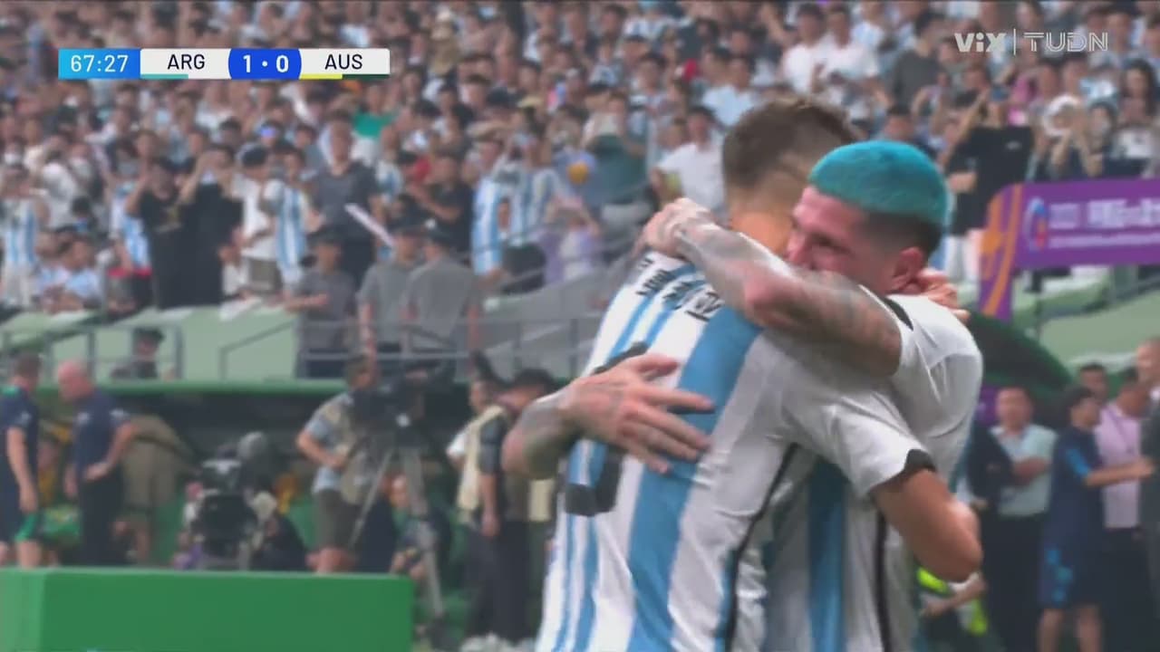 ¡Llegó el 2-0 para Argentina! Pezzella la manda a guardar de cabeza