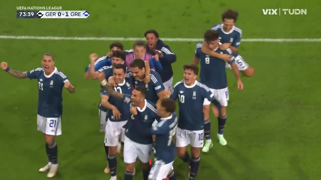 ¡Gol de Grecia! Dimitris Kourbelis abre el marcador ante Alemania