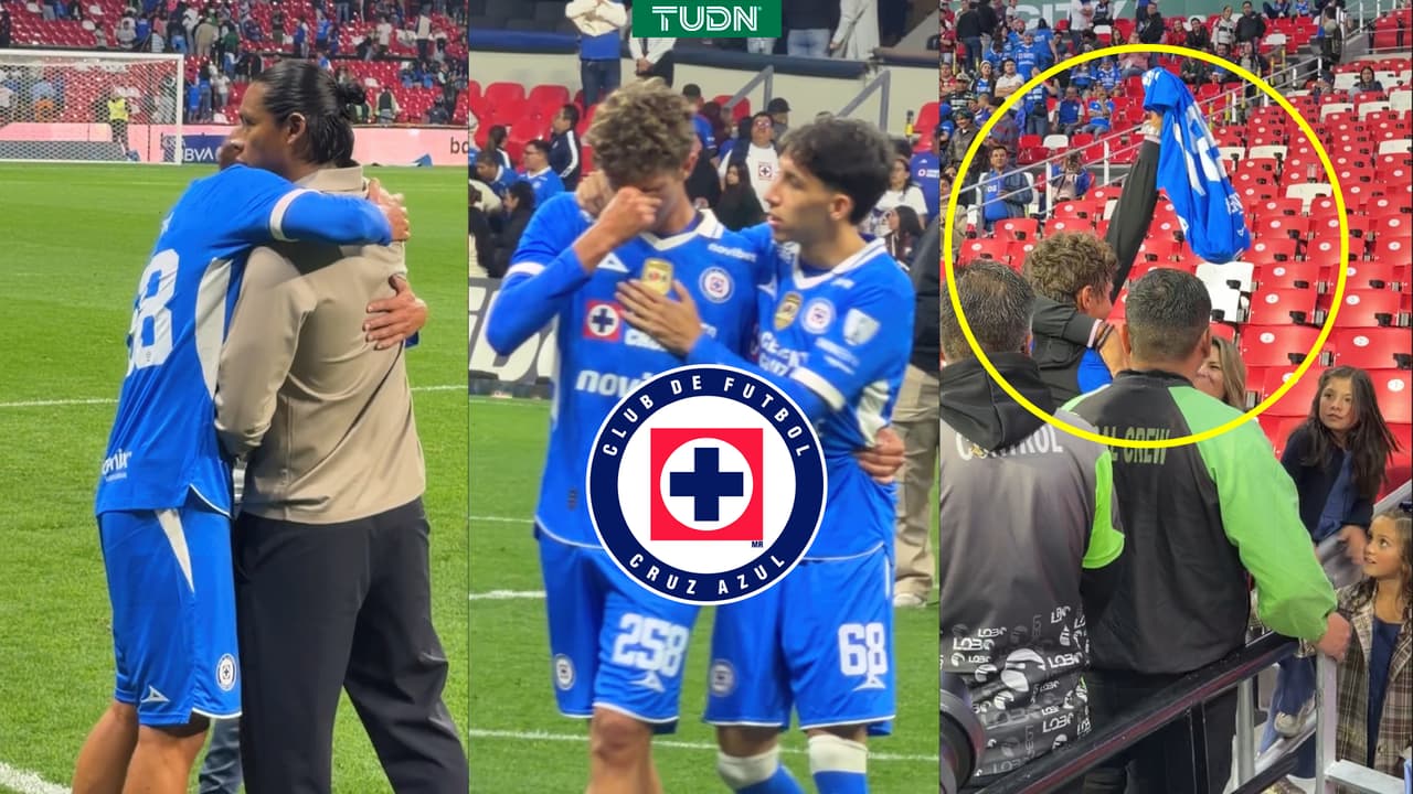 Emiliano Castañeda debuta con Cruz Azul, llora y tiene hermoso gesto con su papá