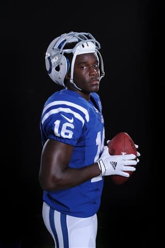 Mira las mejores tomas del WR novato de los Indianapolis Colts, Phillip Dorsett, durante su sesión de fotos y durante el campo de entrenamiento (AP-NFL).