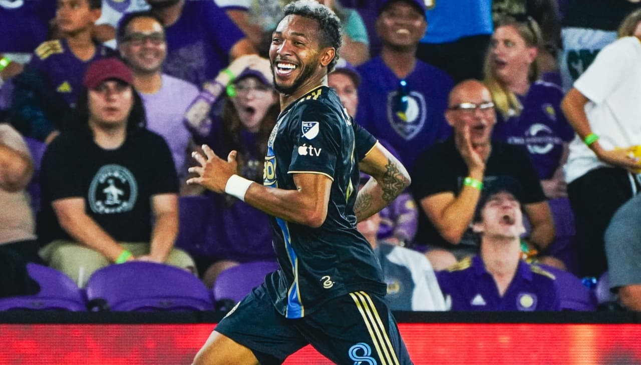 José Martínez festeja su primer gol en la MLS.