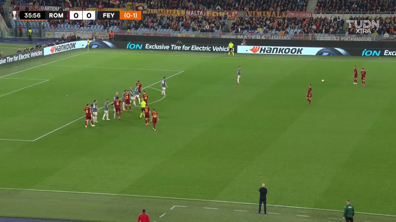 ¡TIRO ATAJADO! disparo por Bryan Cristante.