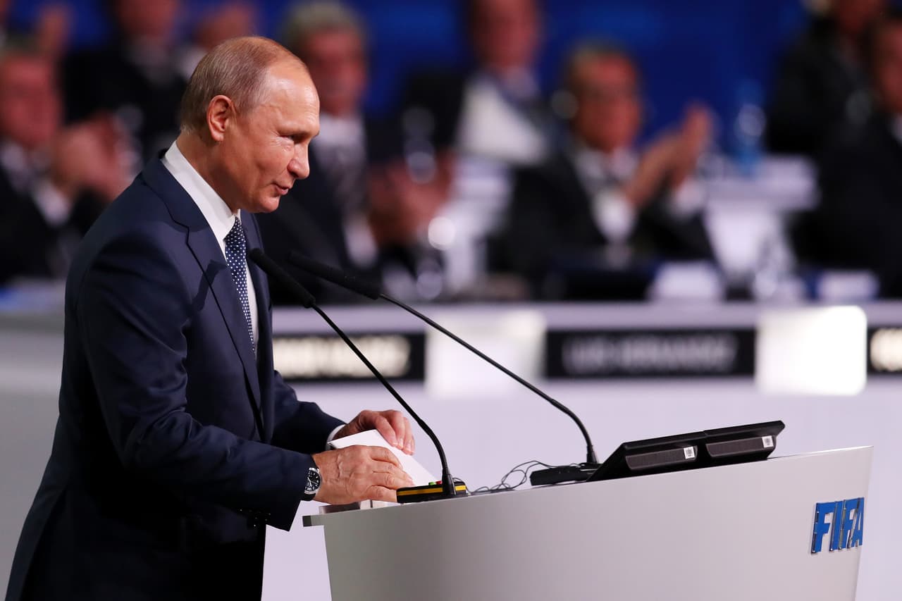 Vladimir Putin declaró inaugurado el Mundial