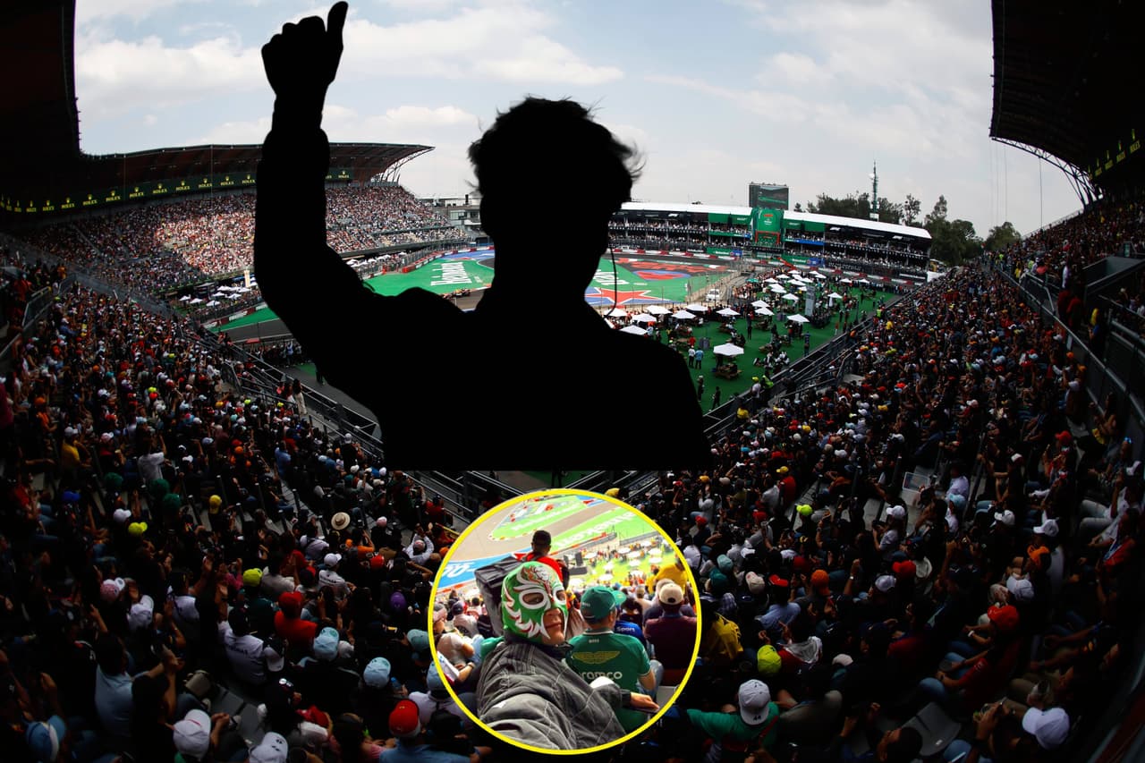 ¡Insólito! Piloto deja su auto y se va a las tribunas a ver GP de México