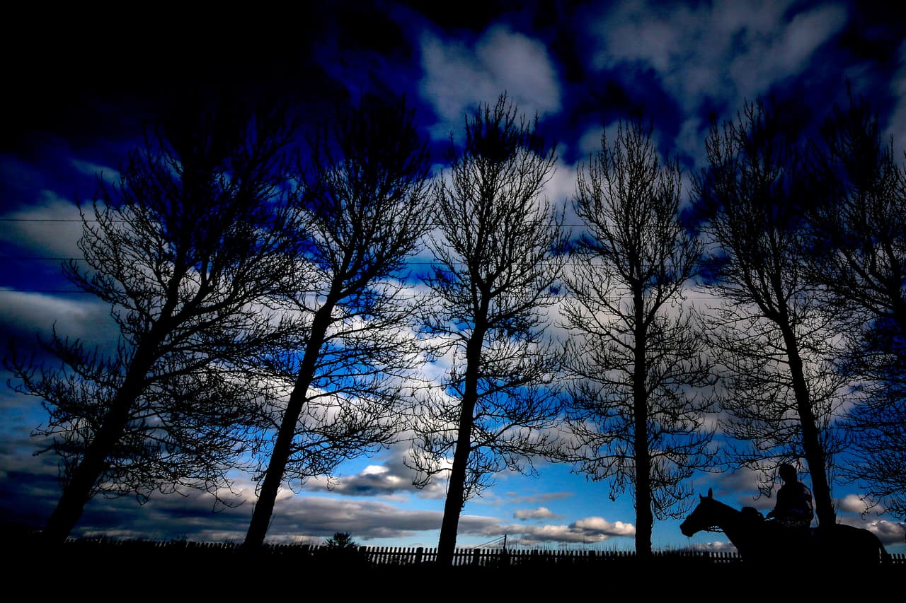En el rigor de las competencias muchas veces aparecen postales deportivas, que como en este caso en una competencia de equitación en Wincanton (Inglaterra) ofrecen paisajes e imágenes espectaculares.