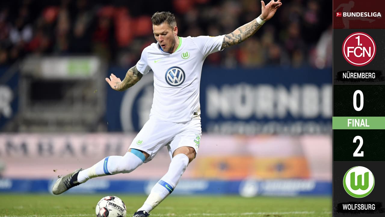 Wolfsburg se aprovecha del Nürnberg y con dos tiros certeros lo hunde en la Bundesliga