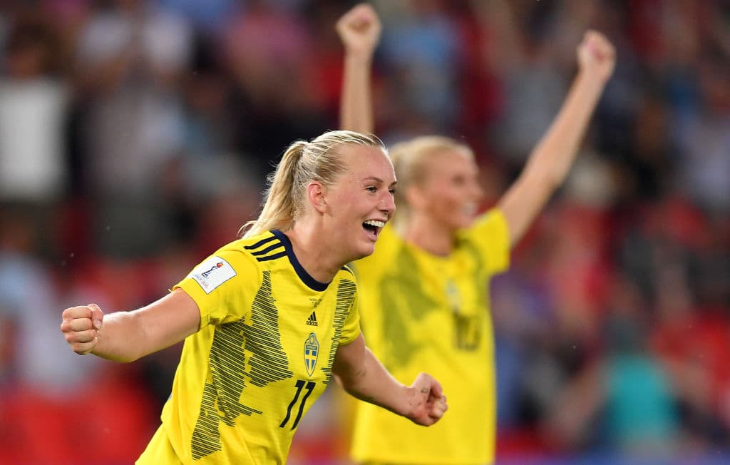Con un solitario gol de Stina Blackstenius Suecia gana 1-0 a Canadá y avanza a los Cuartos de Final d la Copa Mundial Femenina Francia 2019.