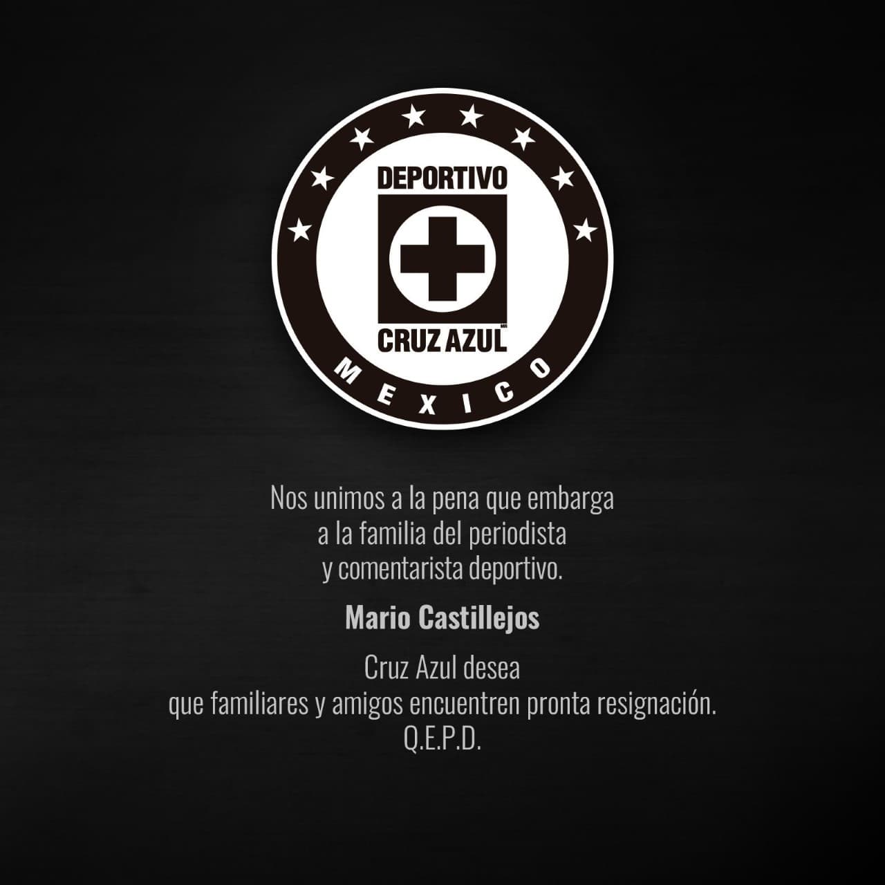 Los clubes de la Liga MX, se unieron para darle el pésame a la familia de Mario Castillejos, quién falleció este miércoles 18 de septiembre.