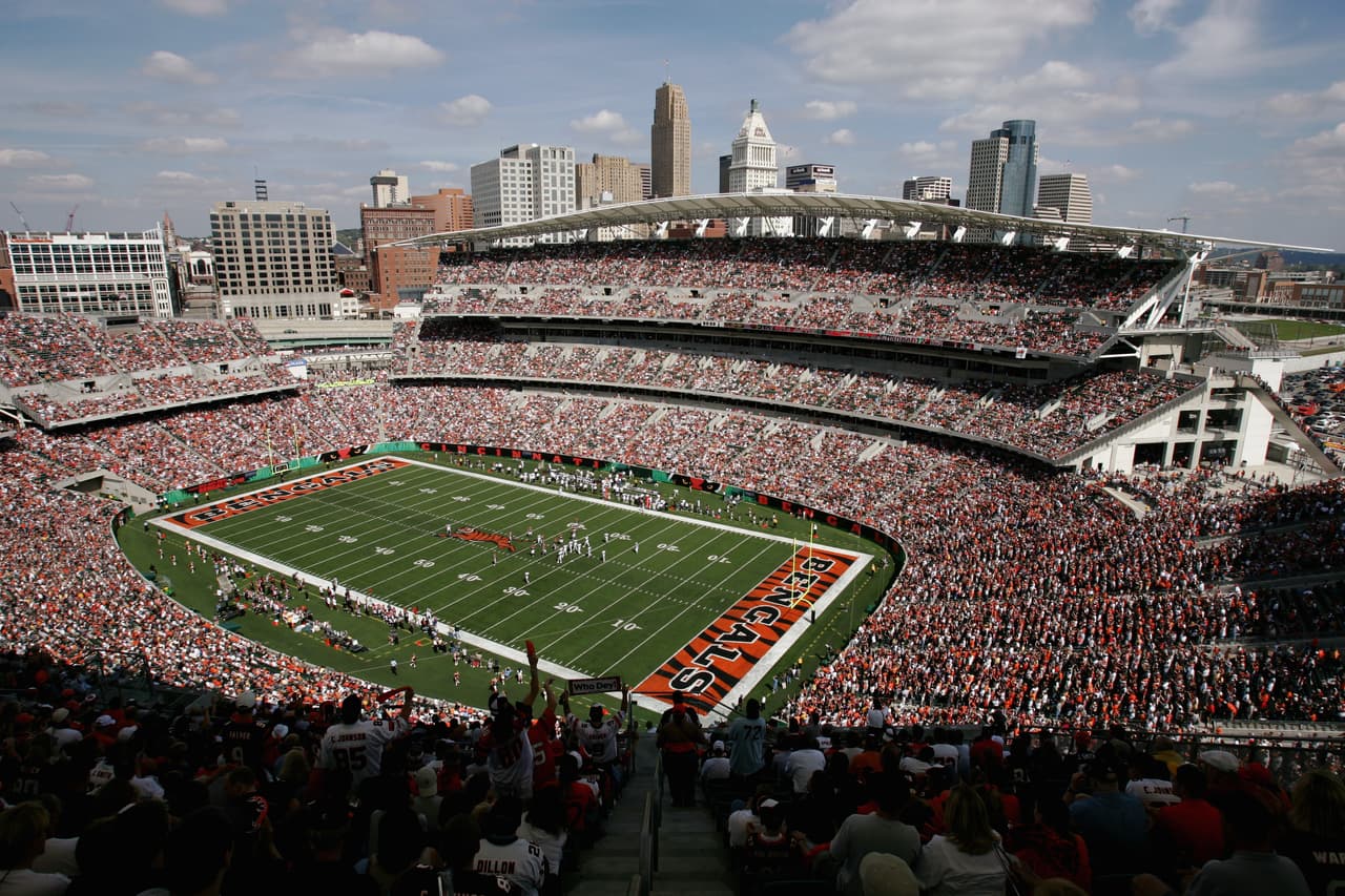 Una ciudad con una candidatura interesante es Cincinnati y su Paul Brown Stadium.