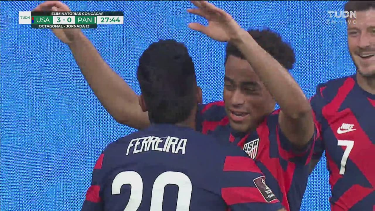 ¡No tienen piedad! Ferreira marca y USA golea 3-0
