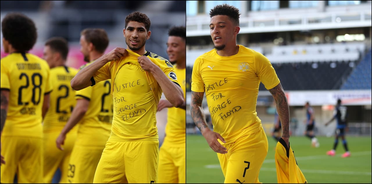 Jadon Sancho puede ser sancionado por mensaje a George Floyd