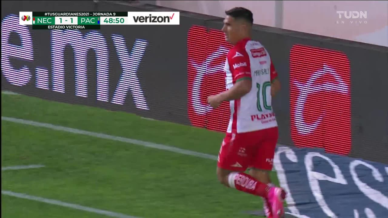 ¡GOOOL! Maximiliano Salas anota para Necaxa.