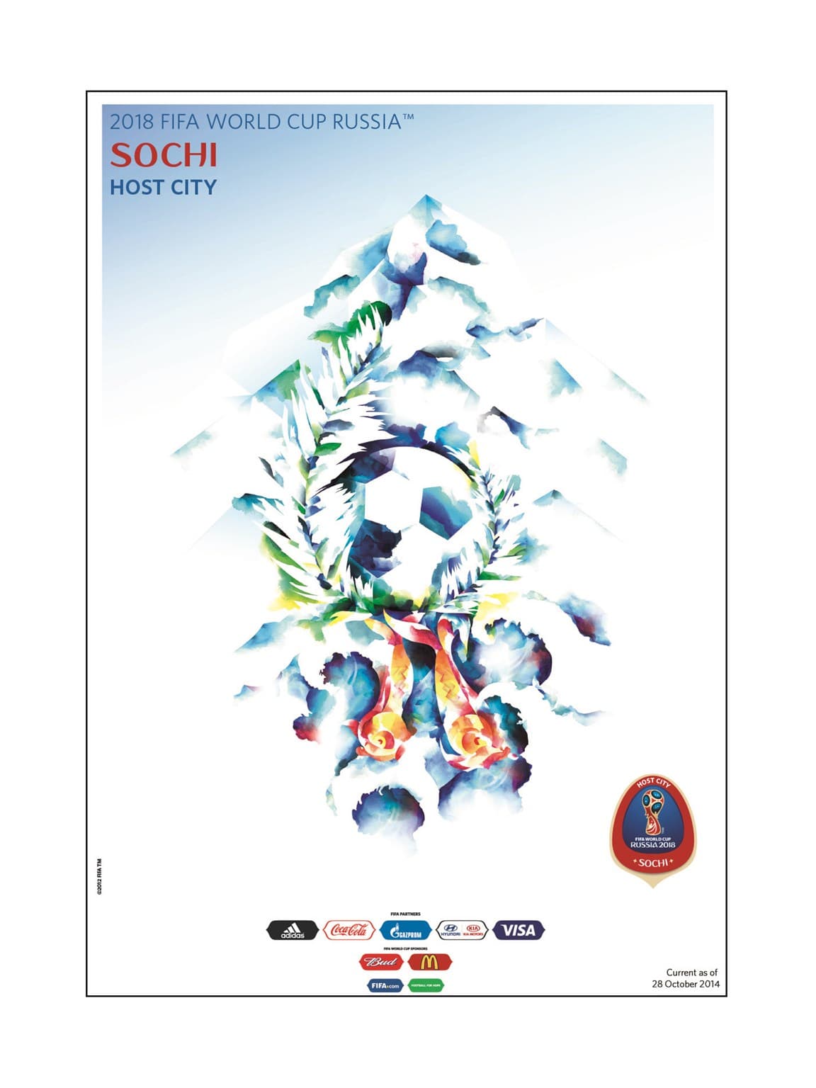 La sede de Sochi es única e insuperable, pues es una ciudad balneario, destino turístico invernal y veraniego para el pueblo ruso.