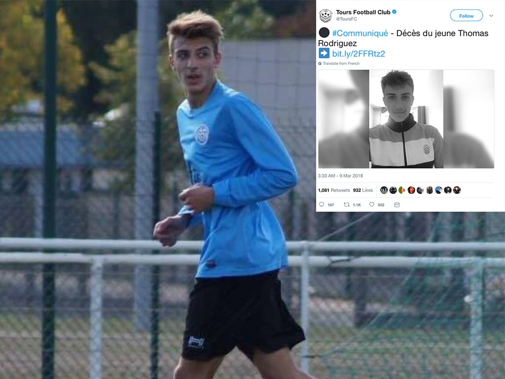 Tragedia en el fútbol francés: encuentran muerto en su cama a joven jugador del Tours
