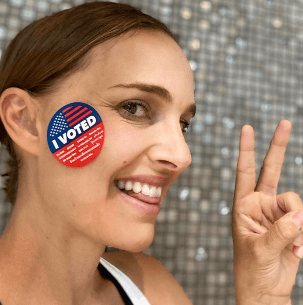 Natalie Portman | Así mostraron su voto las celebridades en sus redes sociales.