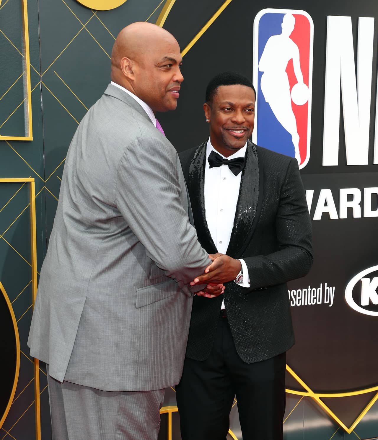 Charles Barkley, exjugador de la NBA, y el actor estadounidense Chris Tucker.