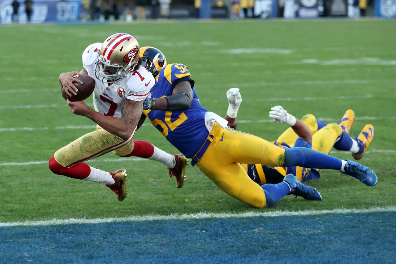 5. Alec Ogletree | Los Angeles RamsEl encargado de detener el ataque terrestre de los Rams se quedó a sólo dos tacleadas individuales de llegar a las 100 en 2016 y no sería raro que finalmente rompa esa barrera este año.