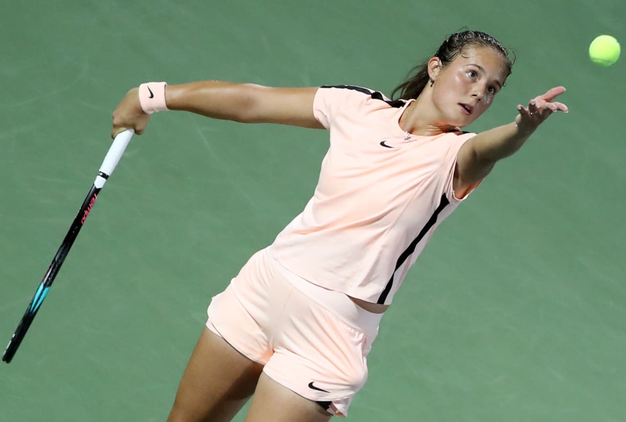 Darya Kasatkina, de 20 años, superó a la número 3 del mundo.