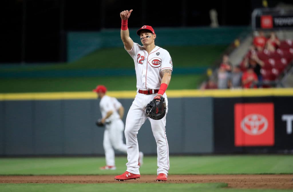 Con su cosecha de tres palos de vuelta entera, Derek Dietrich llegó a 17 vualacercas en lo que va de la temporada.