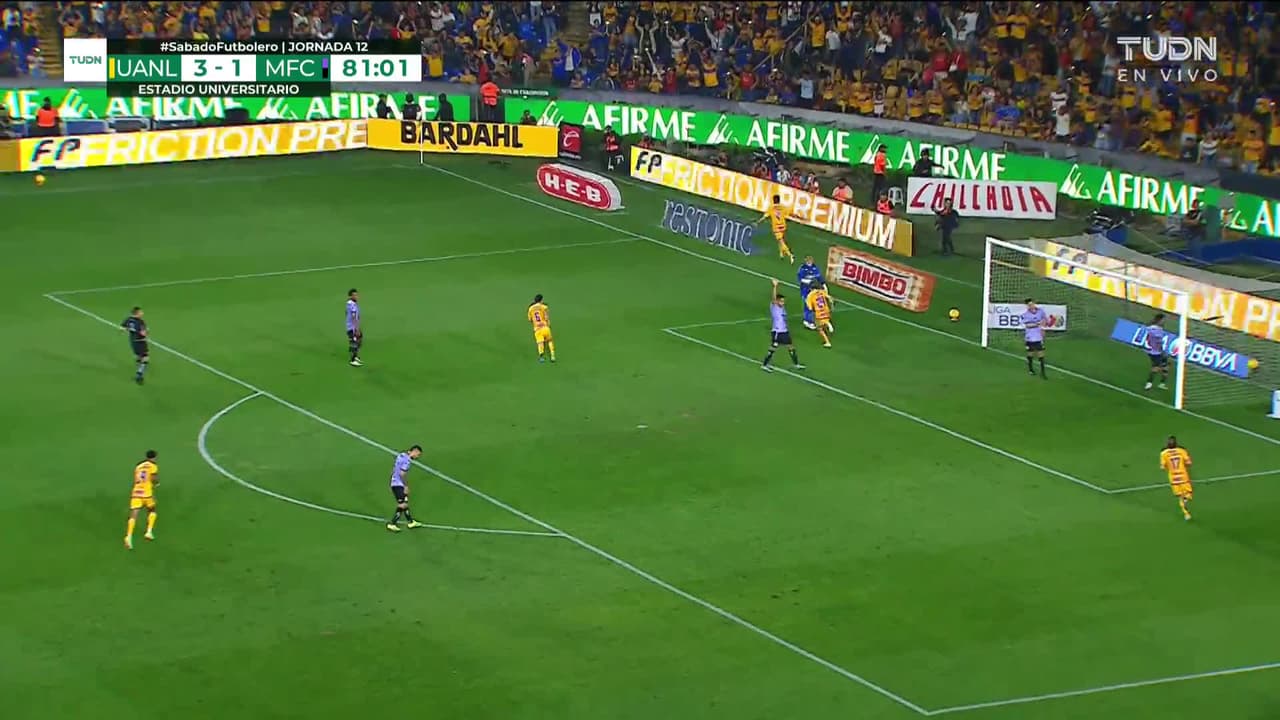 ¡GOOOL! Nicolás Ibáñez anota para Tigres.