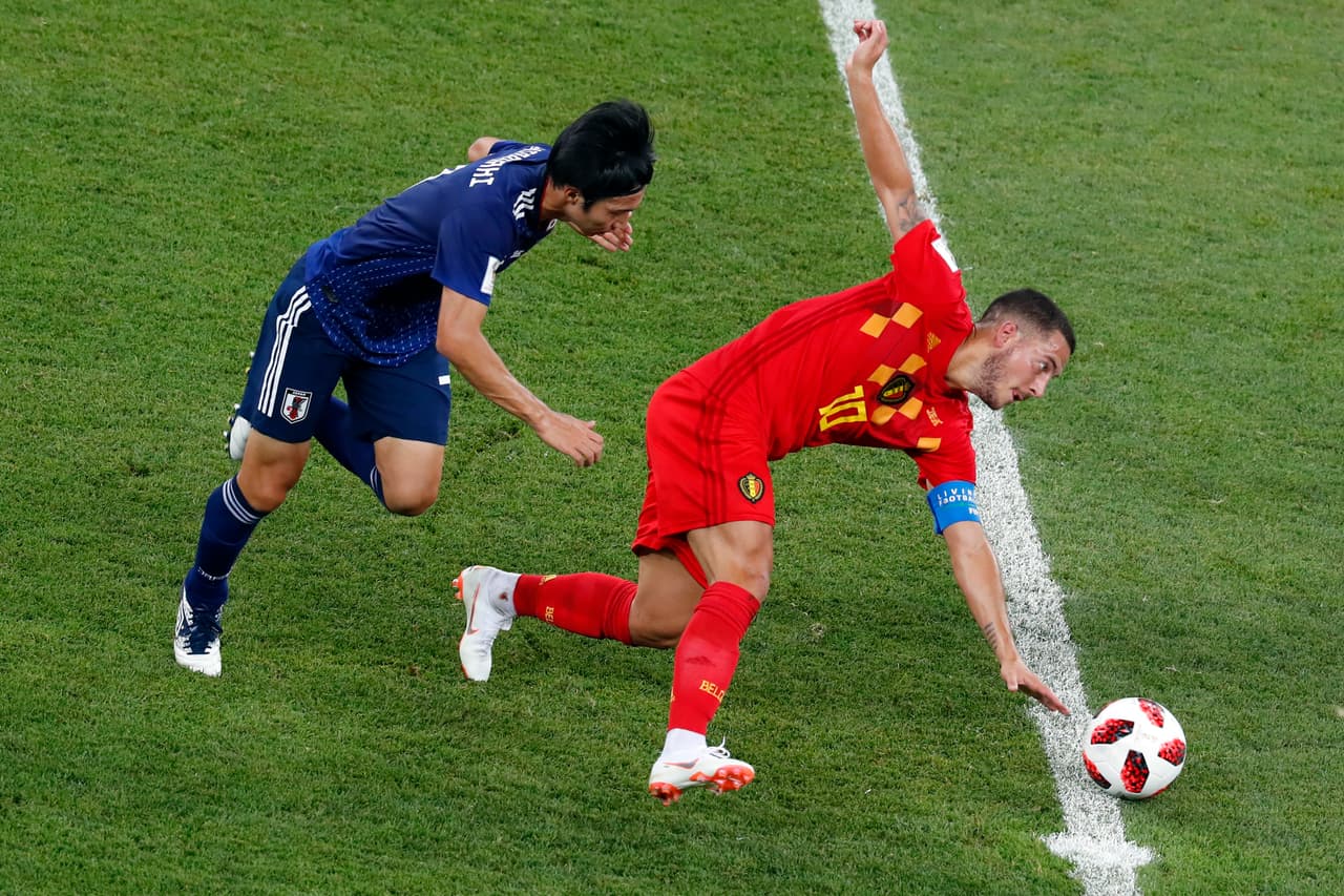 De nuevo el jugador de 27 años fue clave al ser parte del contragolpe que terminó en el gol de Nacer Chadli para la victoria de Bélgica al 90'+4.