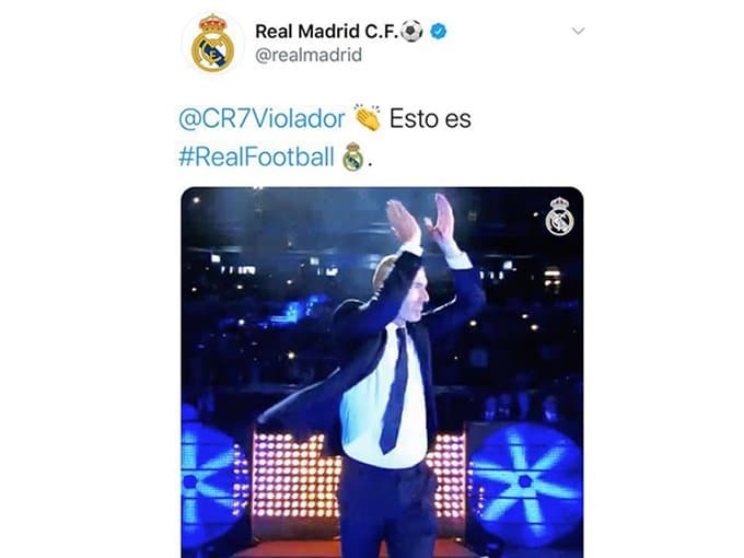 Hackean cuenta del Madrid con mensajes a CR7 y el coronavirus