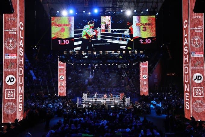 Así se vive el ambiente en Arabia Saudita, previo a que Anthony Joshua y Andy Ruiz suban al cuadrilátero.