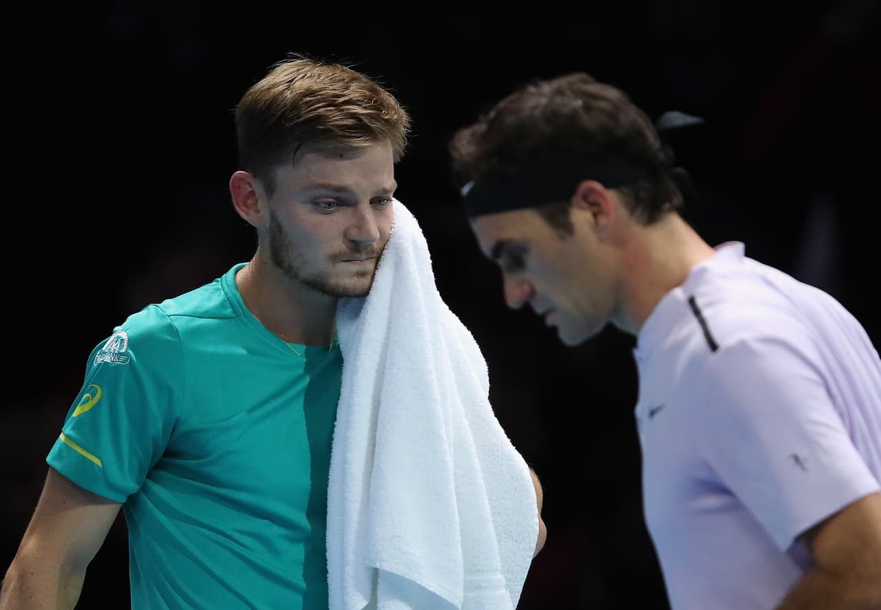 ATP Finals 2017 - David Goffin superó en semifinales a Roger con parciales 2-6, 6-3 y 6-4, y aunque fue una derrota difícil para el suizo no opacó su buen año a nivel personal. Aunque hubiese sido una buena manera de añadirle festejos.