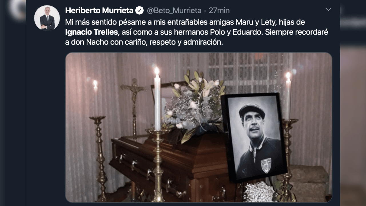 Así reacciona el mundo futbolístico ante el fallecimiento de Ignacio Trelles a sus 103 años.