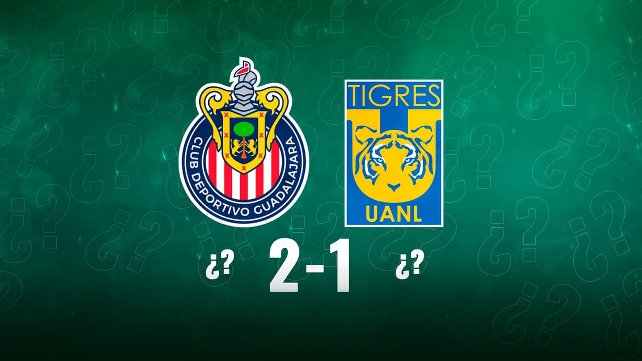 Reto nivel intermedio: ¿Quiénes fueron los anotadores del Chivas-Tigres en 2017?