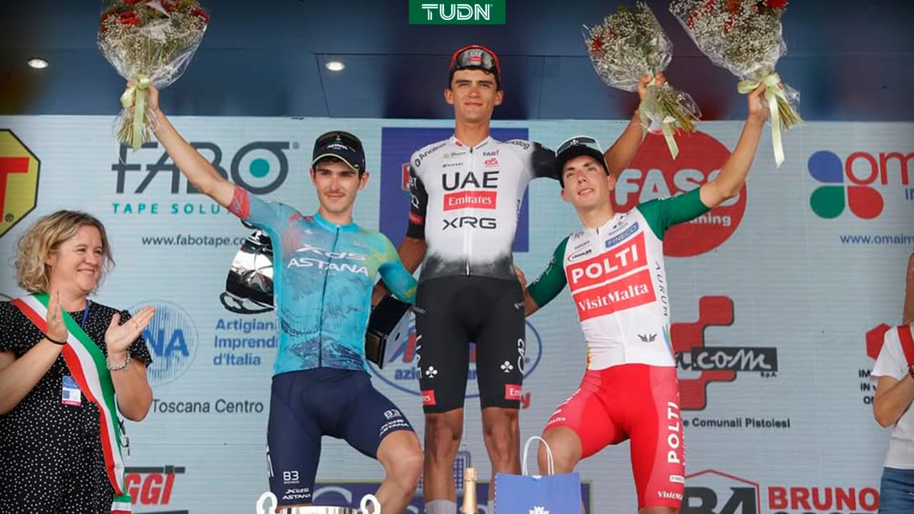 ¡La segunda prueba de la semana! Isaac del Toro gana el Giro de la Toscana